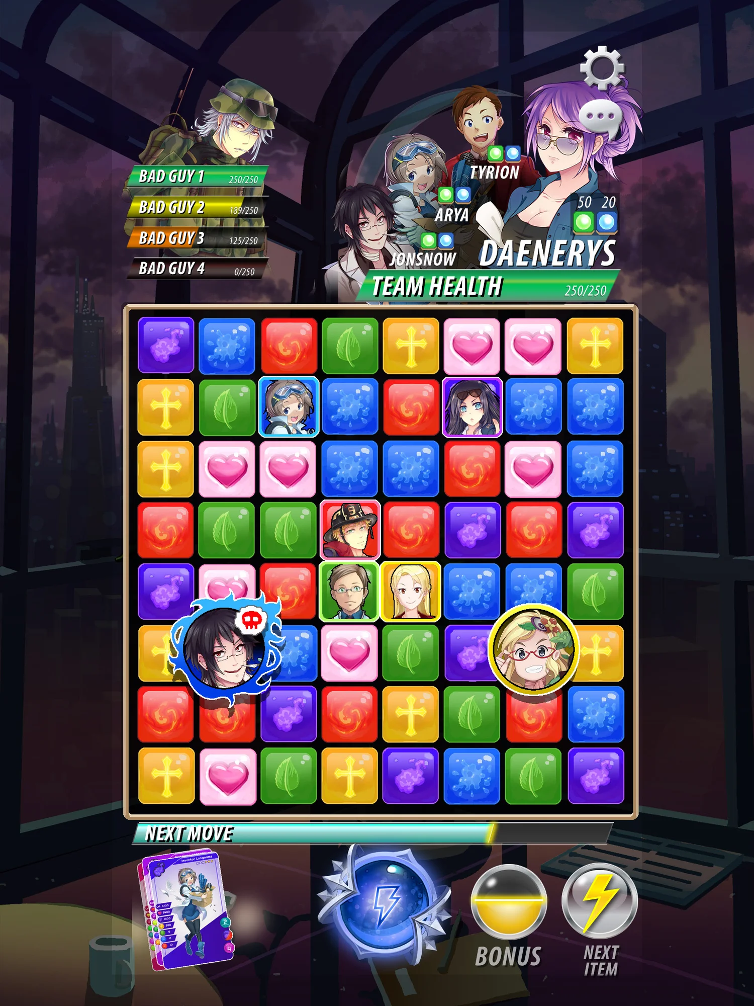 Evolution of a Battle Screen