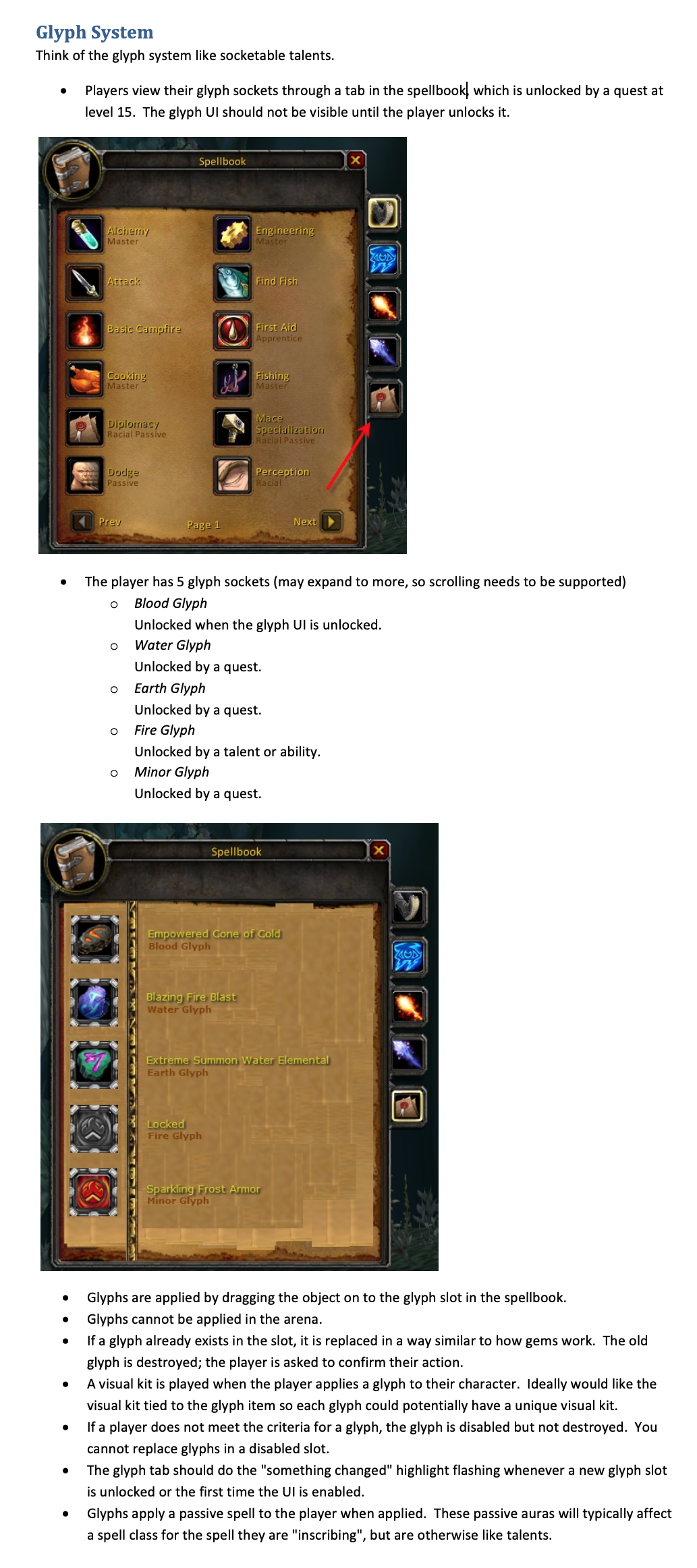 Inscription Interface