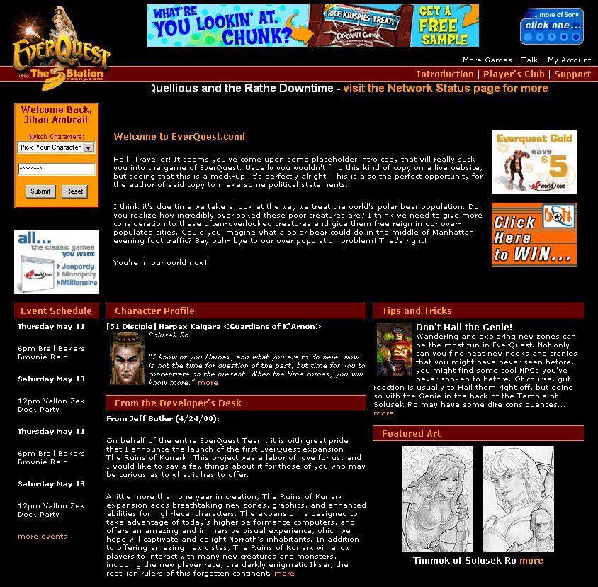 Sony / Verant — EverQuest Station