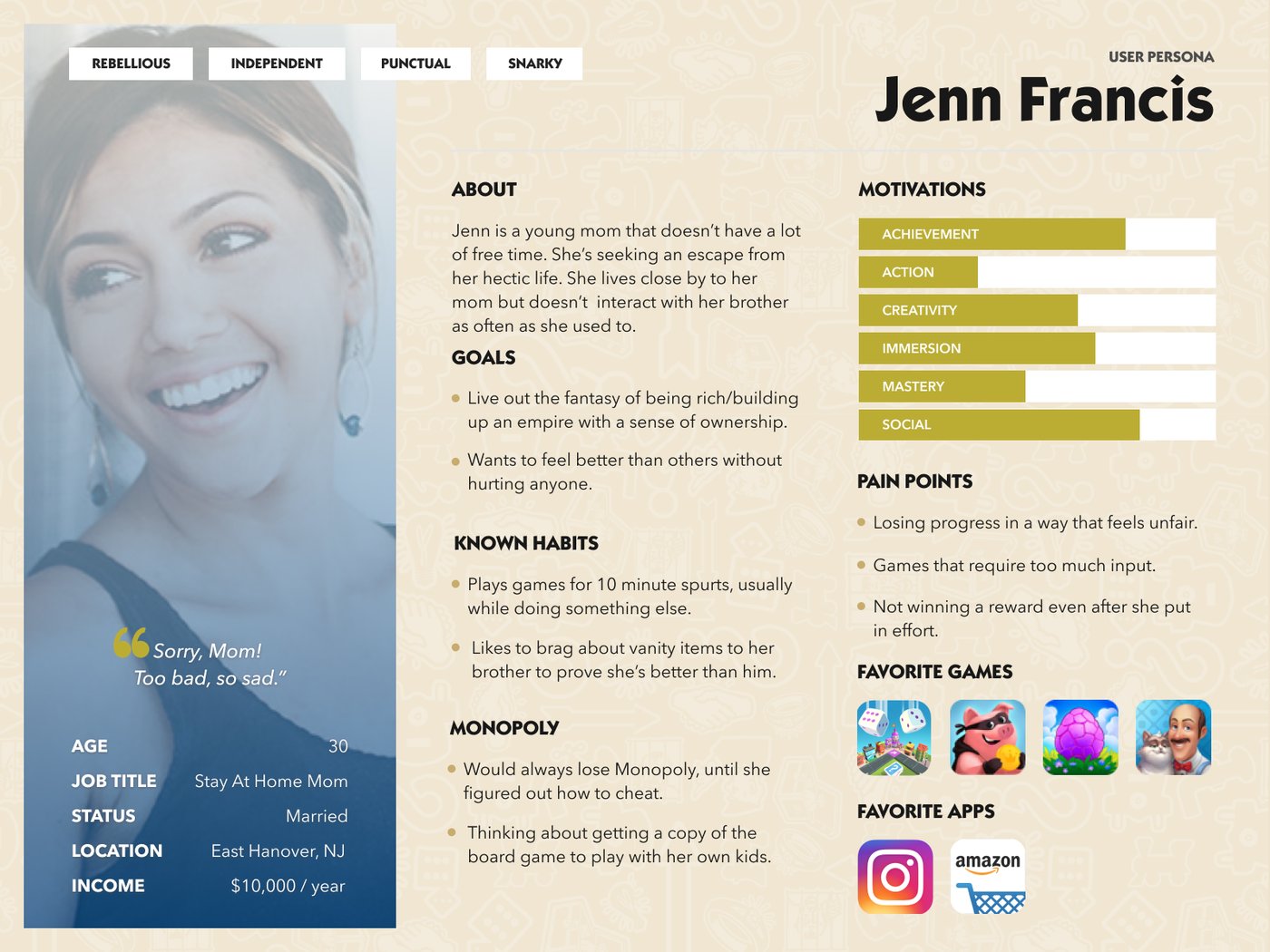 UX Research — Persona — Jenn